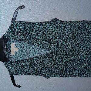 Michael Kors Mint and Black Maxi Dress With Side Slit for Tall Girls!!!!